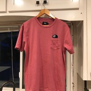STUSSY 8-ball pocket T